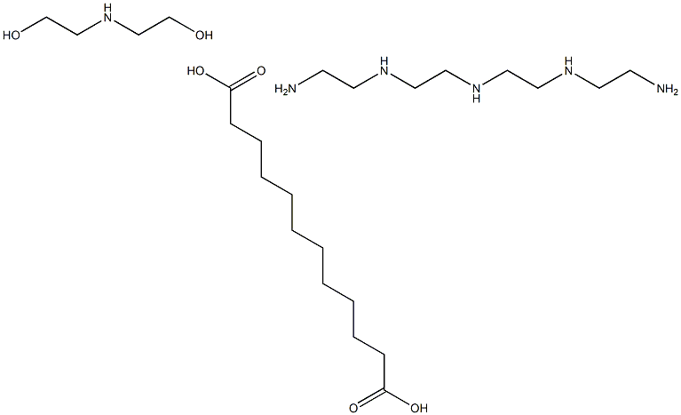 dodecanedioic acid, compound with N-(2-aminoethyl)-N'-[2-[(2-aminoethyl)amino]ethyl]ethane-1,2-diamine and 2,2'-iminodiethanol Structure