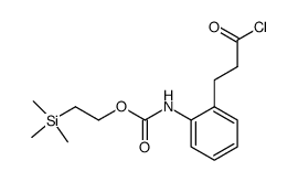 2-(trimethylsilyl)ethyl (2-(3-chloro-3-oxopropyl)phenyl)carbamate Structure