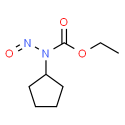 Cyclopentanecarbamic acid,N-nitroso-,ethyl ester (5CI) Structure