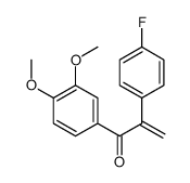 1-(3,4-dimethoxyphenyl)-2-(4-fluorophenyl)prop-2-en-1-one结构式