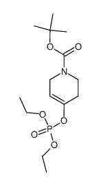 1-tert-butyloxycarbonyl-4-(diethylphosphoryloxy)-1,2,3,6-tetrahydropyridine Structure