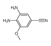 Benzonitrile,3,4-diamino-5-methoxy- Structure