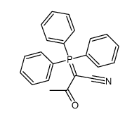 1-cyano-1-(trimethylphosphonio)prop-1-en-2-olate结构式