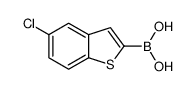 (5-氯苯并[b]噻吩-2-基)硼酸结构式
