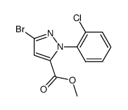 methyl 3-bromo-1-(2-chlorophenyl)-1H-pyrazole-5-carboxylate Structure