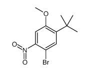 1-BROMO-5-TERT-BUTYL-4-METHOXY-2-NITRO-BENZENE结构式