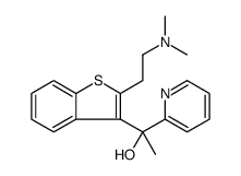 2-Pyridinemethanol, α-[2-[2-(dimethylamino)ethyl]benzo[b]thien-3-yl]-α-methyl结构式