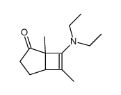 6-(diethylamino)-5,7-dimethylbicyclo[3.2.0]hept-6-en-4-one结构式