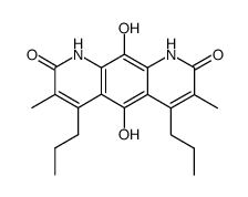 5,10-Dihydroxy-3,7-dimethyl-4,6-dipropylpyrido[3,2-g]quinoline-2,8(1H,9H)-dione结构式