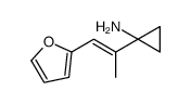 (E)-1-(1-(呋喃-2-基)-1-丙烯-2-基)环丙胺结构式
