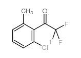 1-(2-氯-6-甲基苯基)-2,2,2-三氟乙酮结构式