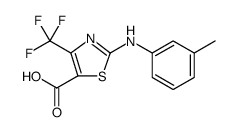 2-[(3-Methylphenyl)amino]-4-(trifluoromethyl)-1,3-thiazole-5-carboxylic acid结构式