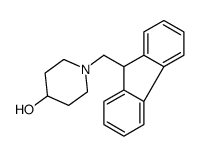1-(9H-fluoren-9-ylmethyl)piperidin-4-ol结构式