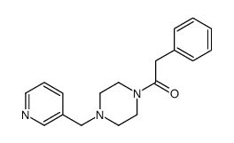 2-phenyl-1-[4-(pyridin-3-ylmethyl)piperazin-1-yl]ethanone Structure