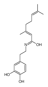 N-[2-(3,4-dihydroxyphenyl)ethyl]-3,7-dimethylocta-2,6-dienamide Structure