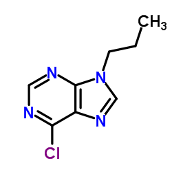 6-Chloro-9-propyl-9H-purine Structure