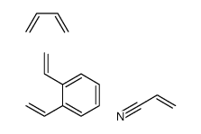 2-丙烯腈与1,3-丁二烯和二乙烯基苯的聚合物结构式