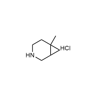 6-甲基-3-氮杂双环[4.1.0]庚烷盐酸盐结构式