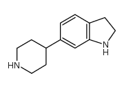 2,3-二氢-5-(4-哌啶基)-1H-异吲哚结构式