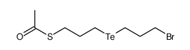 S-[3-(3-bromopropyltellanyl)propyl] ethanethioate Structure