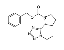 (R)-2-(1-isopropyl-1H-tetrazol-5-yl)-pyrrolidin-1-carboxylic acid benzyl ester Structure