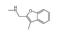 N-Methyl-1-(3-methyl-1-benzofuran-2-yl)methanamine结构式