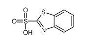 苯并噻唑-2-磺酸结构式