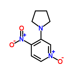 4-硝基-3-(吡咯烷-1-基)吡啶 1-氧化结构式