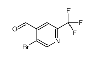 5-Bromo-2-(trifluoromethyl)isonicotinaldehyde Structure