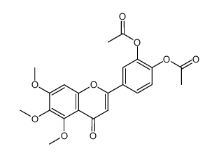 4-(5,6,7-trimethoxy-4-oxo-4H-chromen-2-yl)-1,2-phenylene diacetate Structure