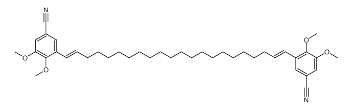 3,3'-(1,21-Docosadien-1,22-diyl)bis(4,5-dimethoxybenzonitril) Structure