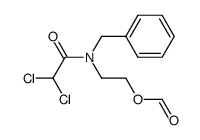 1-(benzyl-dichloroacetyl-amino)-2-formyloxy-ethane Structure