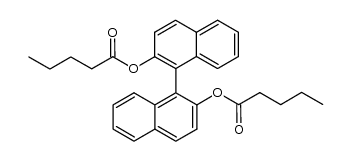 [1,1'-Binaphthalene]-2,2'-diol dipentanoate Structure