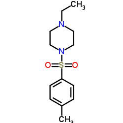 1-乙基-4-甲苯磺酰哌嗪结构式