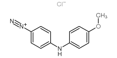 4-[(4-methoxyphenyl)amino]benzenediazonium chloride structure
