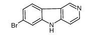 7-溴-5H-吡啶并[4,3-B]吲哚结构式