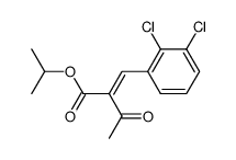 2-[1-(2,3-Dichloro-phenyl)-meth-(E)-ylidene]-3-oxo-butyric acid isopropyl ester Structure