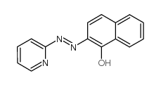2-(2-吡啶偶氮)-1-萘酚结构式