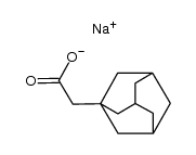 adamantane-1-acetic acid sodium salt Structure