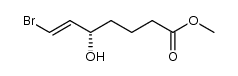 Methyl (5S,6E)-7-Bromo-5-hydroxyhept-6-enoate结构式