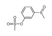 (3-methylsulfinylphenyl) methanesulfonate结构式