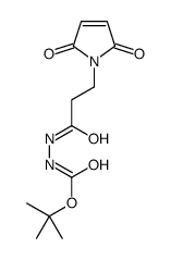 3-(MALEIMIDOPROPANE-1-CARBONYL-1-(TERT-BUTYL)CARBAZATE Structure