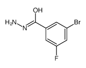 3-溴-5-氟苯并肼结构式