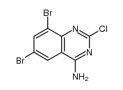 6,8-dibromo-2-chloroquinazolin-4-amine结构式
