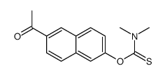 O-(6-acetylnaphthalen-2-yl) N,N-dimethylcarbamothioate结构式