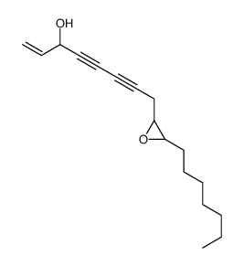 8-(3-heptyloxiran-2-yl)oct-1-en-4,6-diyn-3-ol结构式