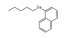 1-naphthyl pentyl selenide Structure