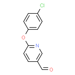 6-(4-氯苯氧基)吡啶-3-甲醛结构式