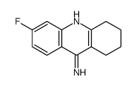 6-fluoro-1,2,3,4-tetrahydroacridin-9-amine结构式