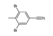 3,5-DIBROMO-4-METHYLBENZONITRILE结构式